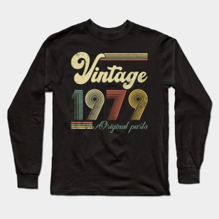 Vintage 1979 45th Birthday Gift Men Women 45 Years Old Long Sleeve T-Shirt